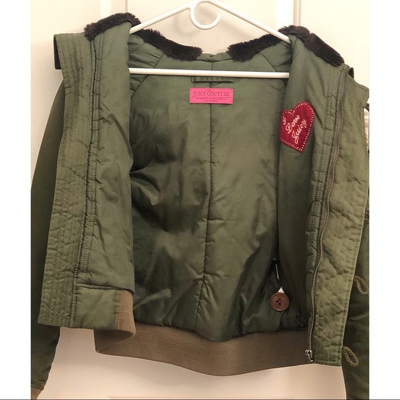 Juicy Couture Bomber Jacket (Green) - Picture 3 of 8